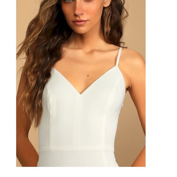 Lulus Vow of Romance White Cutout Maxi Dress Size XS NWOT - Picture 3 of 4